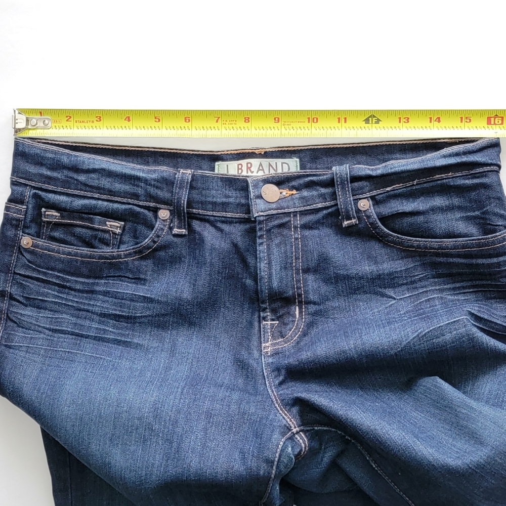 J Brand Jeans Cropped Flared Dark Blue Ankle. - Picture 5 of 5